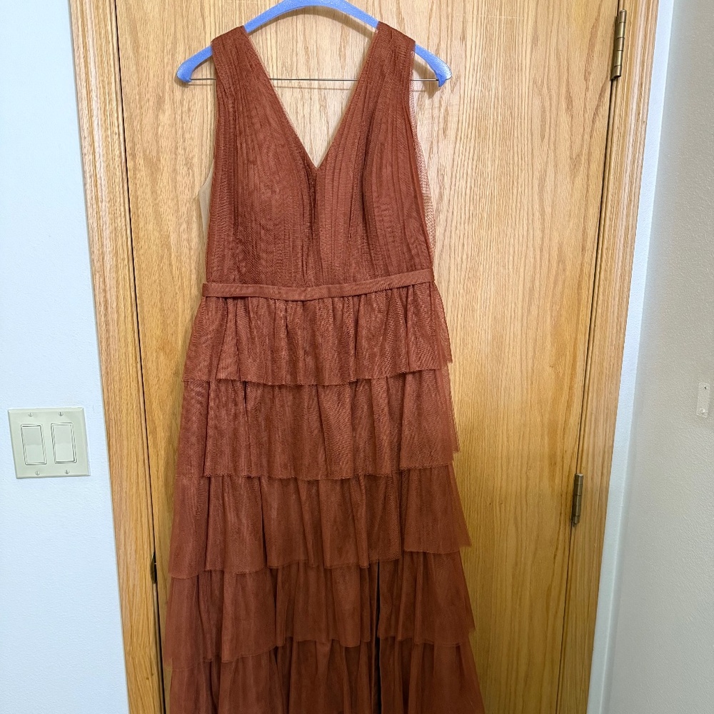 Burnt Orange Formal Dress